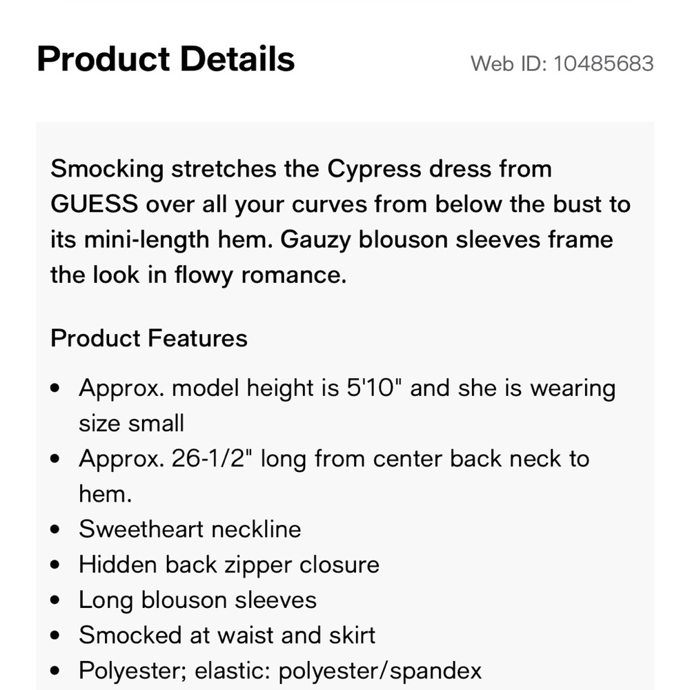 Guess Cyprus smoked printed dress - Picture 13 of 13